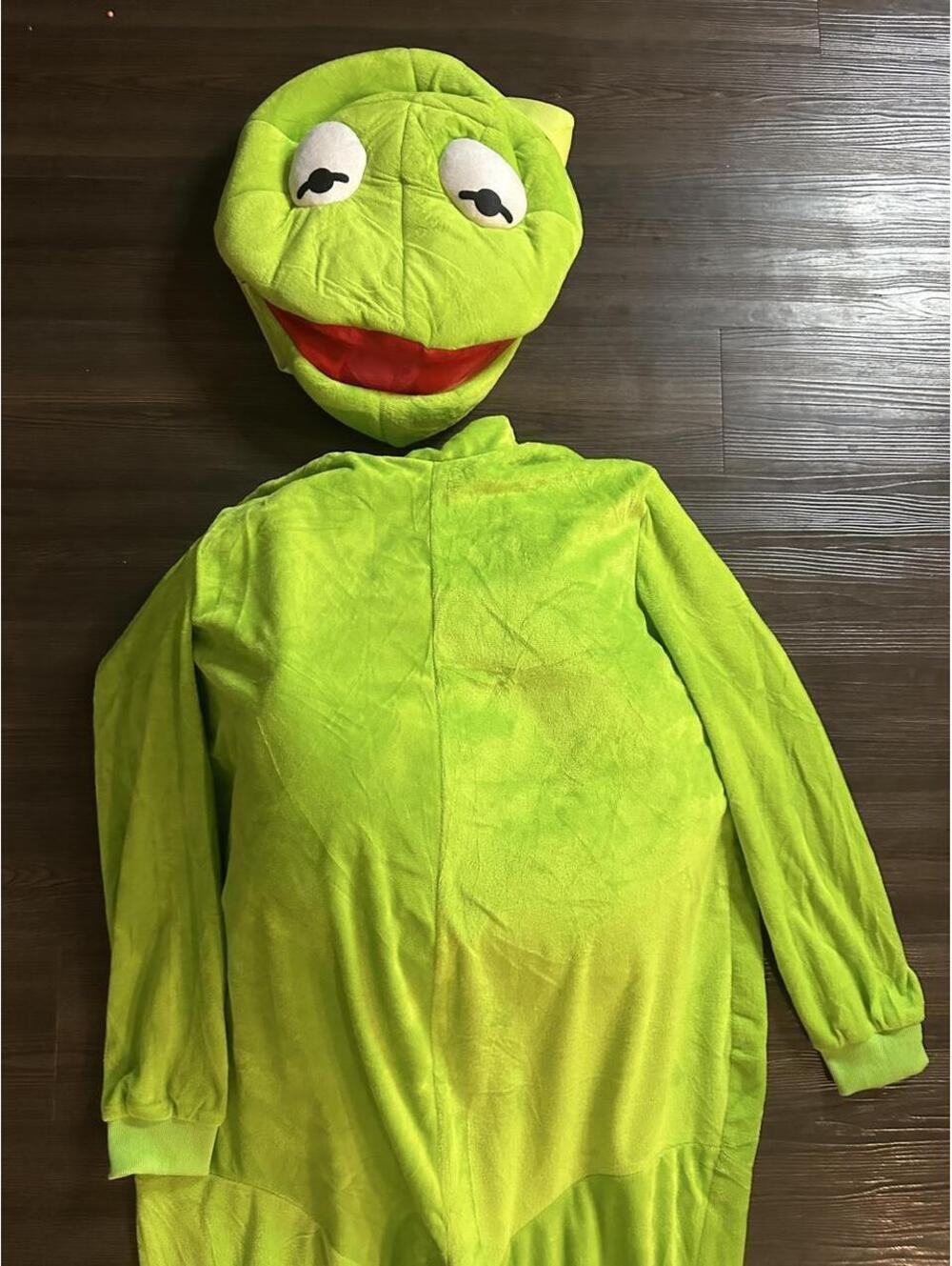 Disney Green Kermit the Frog Halloween cosplay costume XL